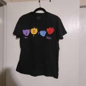 The Beatles Black Graphic T-Shirt